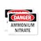 Signmission Ammonium Nitrate Danger Sign, Vinyl Decal, 10in W x 7in L, 2PK OS-2PACK-DS-D-710-L-1941 - alternate 1